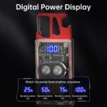 Lampe porte-clés LED multifonctionnelle avec décapsuleur fonction allume-feu SOS – Image 4