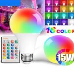 Lampe LED RGB multi couleurs avec commande 10W – Image 4