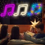 Enseignes au néon motif  Note de musique