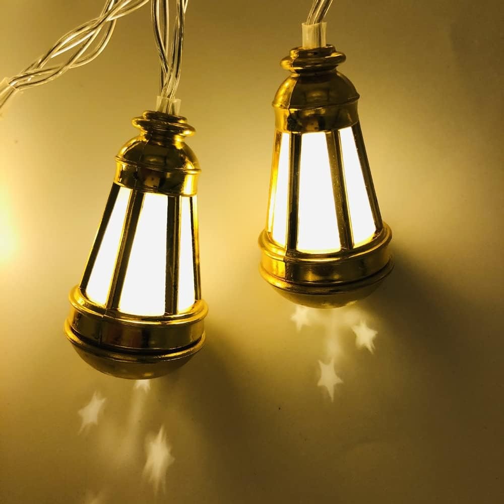 fawaniss-guirlande-deco-arabesque-ramadan-aid-tunisie-vente-en-ligne-promodeal2 Guirlande lumineuse LED doré motif lanterne – Image 1