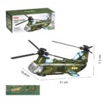 Hélicoptère Militaire avec 3 chars à roues – Image 6