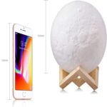 Veilleuse forme de lune 3D 2 couleurs 16.5 cm – Image 4