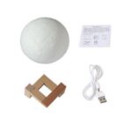 Veilleuse forme de lune 3D 2 couleurs 16.5 cm – Image 3