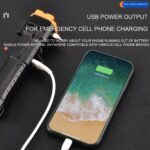 Lampe torche SOS avec Brise vitre - Coupe sangle - Power Bank - mode SOS – Image 8