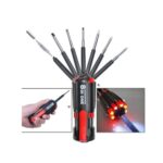 Tournevis multifonctions  8 en 1 avec lampe torche à 6 LED