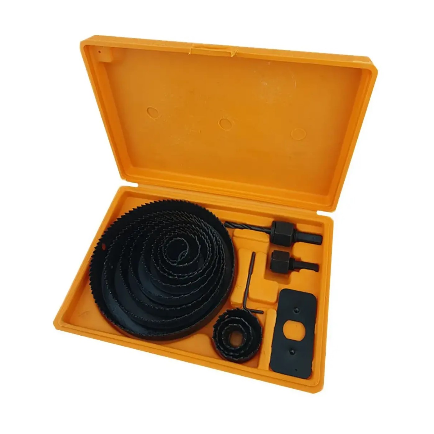 Ensemble-scies-cloches-bois-16-pièces-promodeal-tunisie Ensemble de scies cloches à bois 16 pièces – Image 1