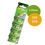 lot 5Piles alcalines 27A 12V haute tension Gp Super