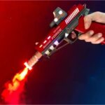 Pistolet musical avec canon télescopique vibrant et à fumée – Image 2