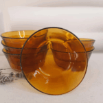 Lot de 6 coupelles vintage ambré Duralex made in France