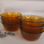 Lot de 6 coupelles vintage ambré Duralex made in France – Image 5