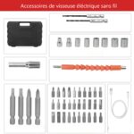 Kit de tournevis électrique portable 46 embouts – Image 6