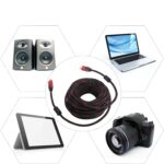 Câble HDMI maillé HD 1080P de 10 mètres avec double filtre 1.4 – Image 2