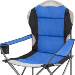 Chaise de camping Grand modèle pliantes avec porte-gobelet à dossier haut – Image 11