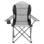 Chaise de camping Grand modèle pliantes avec porte-gobelet à dossier haut – Image 3