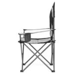 Chaise de camping Grand modèle pliantes avec porte-gobelet à dossier haut – Image 4