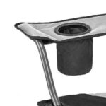 Chaise de camping Grand modèle pliantes avec porte-gobelet à dossier haut – Image 8