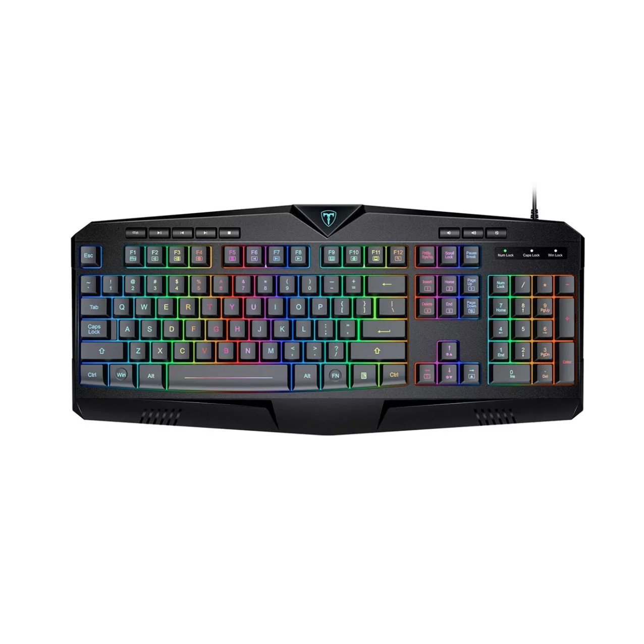 Clavier-jeu-sous-marin-membrane-T-Dagger-TGK205-gaming-promodeal-tunisie-3 Clavier Gaming multi couleur T-Dagger TGK205 – Image 1
