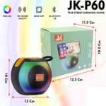 Enceinte Bluetooth portable JK-P60 avec lumières LED RVB – Image 2