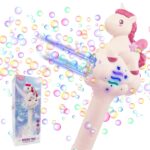 Machine à bulles licorne pour enfants avec lumière LED – Image 2