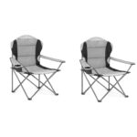 Pack de deux chaises camping grand modèle pliantes – Image 2