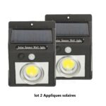 Lot de 2 Appliques mural solaires