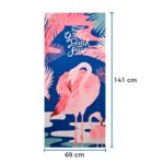Serviette de plage Flamant Rose – Image 4