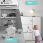 Lot de 2 verrous de sécurité des armoires et tiroirs  pour enfants – Image 4