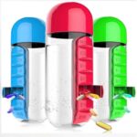 Bouteille d'eau avec pilulier organisateur de 7 jours – Image 5