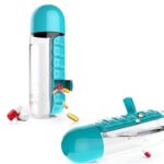 Bouteille d'eau avec pilulier organisateur de 7 jours – Image 3