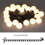 Guirlande lumineuse 20 LED Jaune – Image 5
