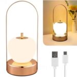 Lampe de table LED en forme pomme portable et rechargeable – Image 9