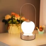 Lampe de table LED en forme pomme portable et rechargeable