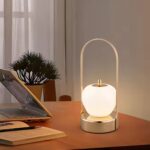 Lampe de table LED en forme pomme portable et rechargeable – Image 2