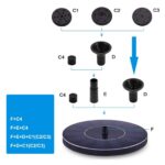 Pompe de fontaine flottante avec panneau solaire – Image 2