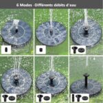 Pompe de fontaine flottante avec panneau solaire – Image 3