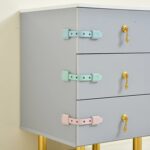 Lot de 4 serrures de protection d'armoires pour enfant