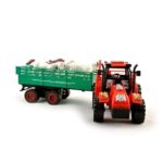 Tracteur avec chariot à 3 animaux réalistes pour enfant – Image 7